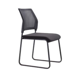 Modern Comfort: Neo Visitor Chair with Soft Seat and Breathable Mesh Back